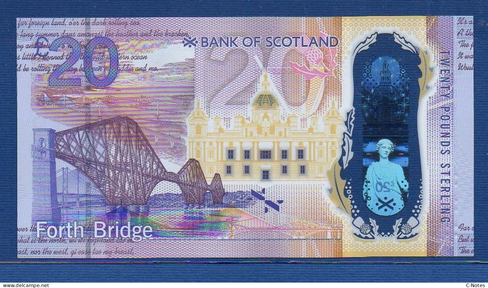 SCOTLAND - P.132 – 20 POUNDS 2019 UNC, S/n AK238202 - 20 Pounds