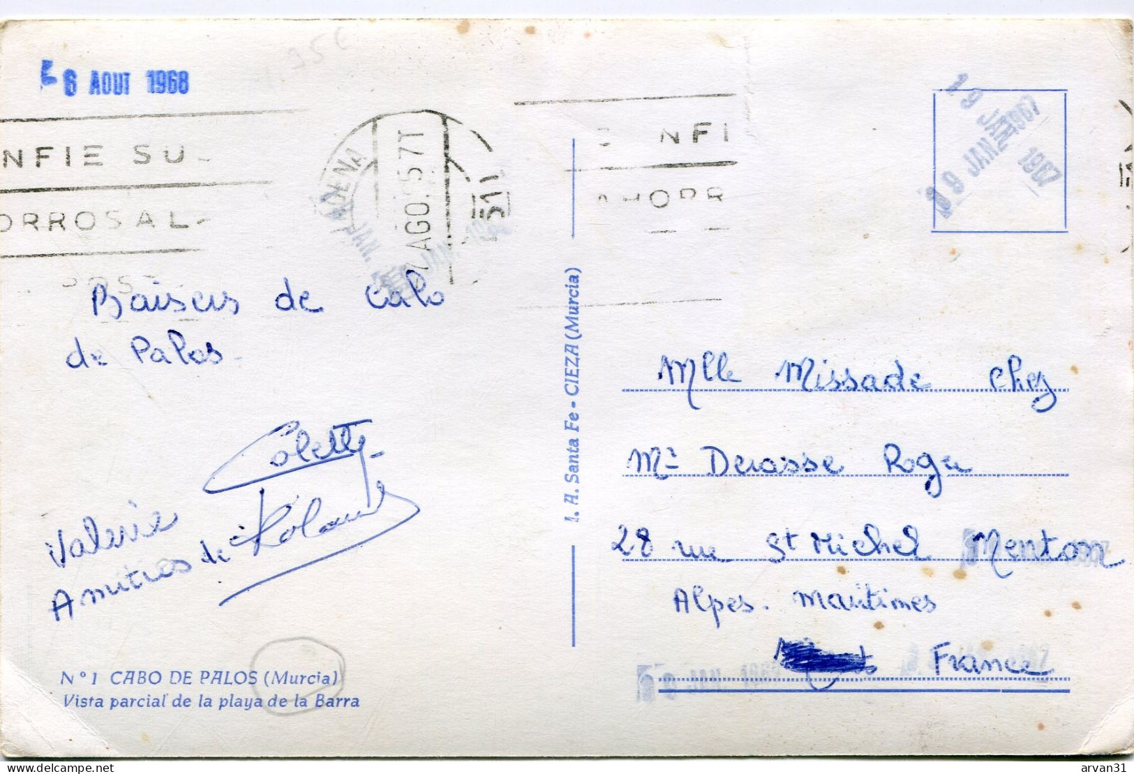 MURCIA - CABO De PALOS - 1957 - - Murcia