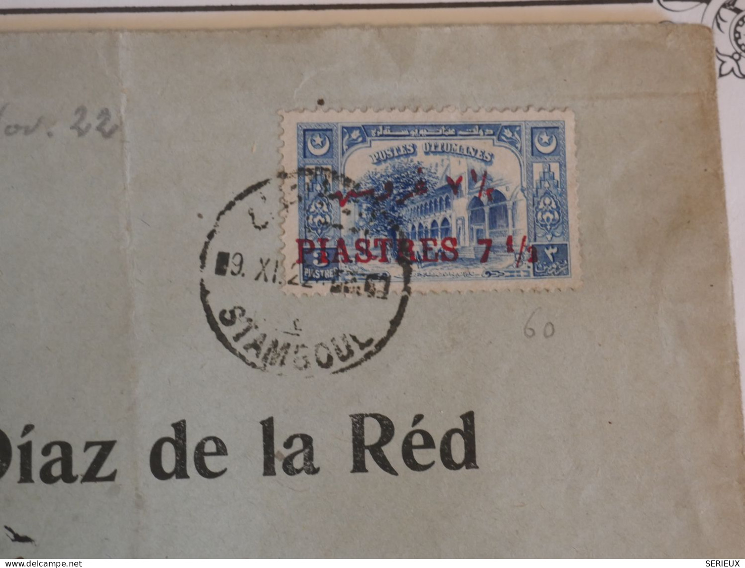 BW9 TURQUIE   BELLE LETTRE 1922 STAMBOUL A HAMBURG  GERMANY +TP SURCHARGE+AFF. INTERESSANT++ + - Lettres & Documents