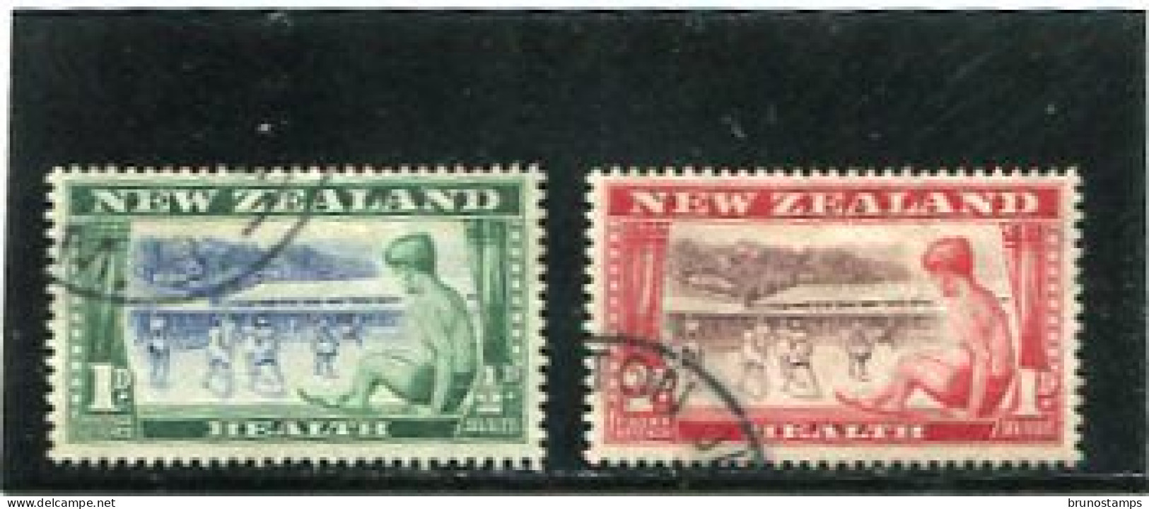 NEW ZEALAND - 1948  HEALTH  SET  FINE USED  SG 696/97 - Oblitérés