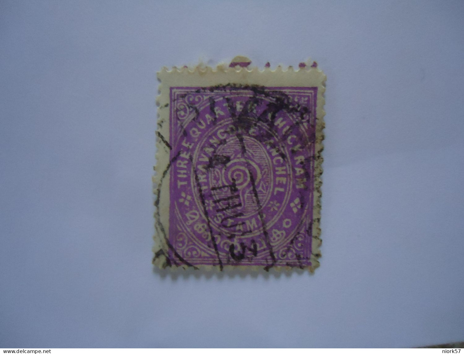 TRAVANCORE INDIA STATES  USED   STAMPS    WITH POSTMARK - Travancore