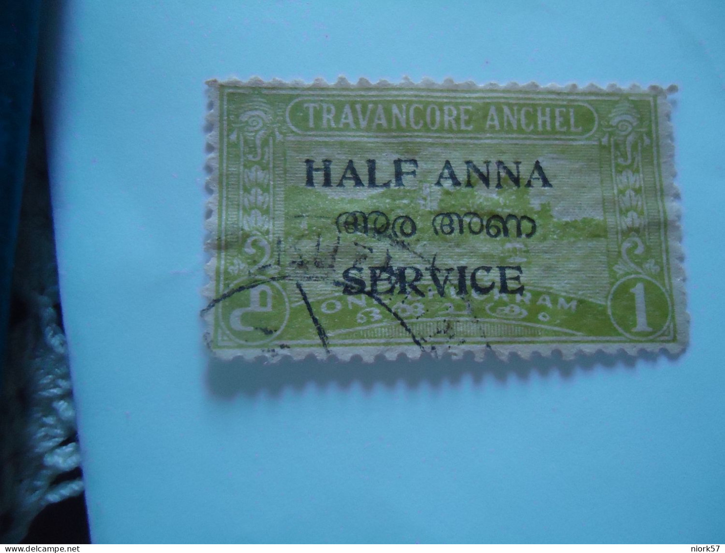 INDIA STATES  USED   STAMPS  TRAVANCORE  OVERPINT - Travancore