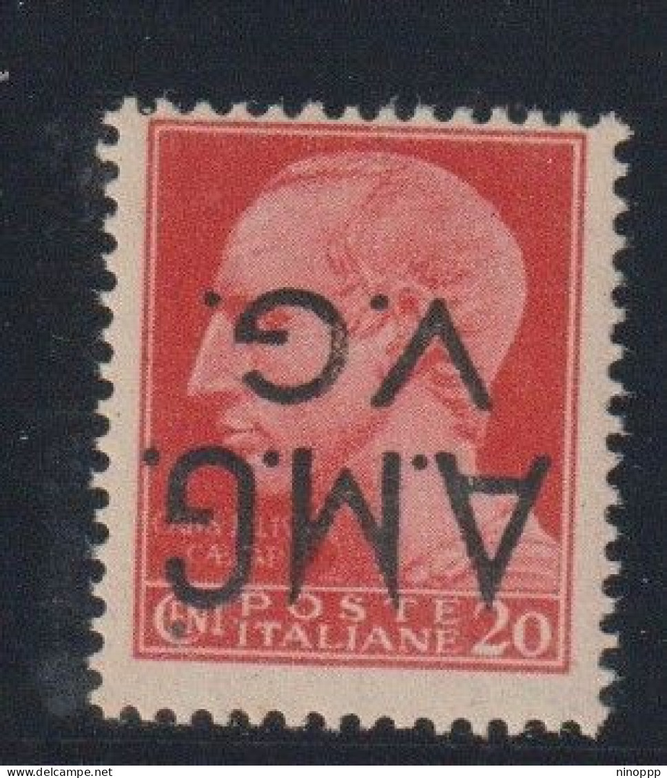 Italia Venezia Giulia  Cat 4d 1946 Definitives 20c Red  With Inverted Overprint,mint Never Hinged - Trento & Trieste