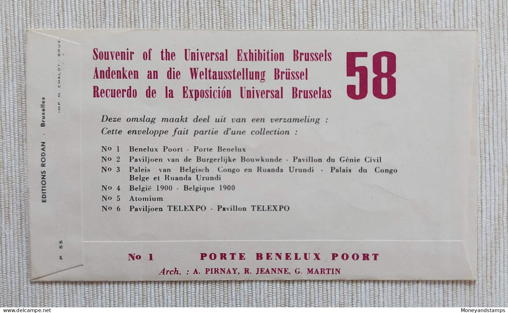 Belgium 1958 - OBP/COB 1047 - FDC - Expo 58 - Mint Condition - 1951-1960