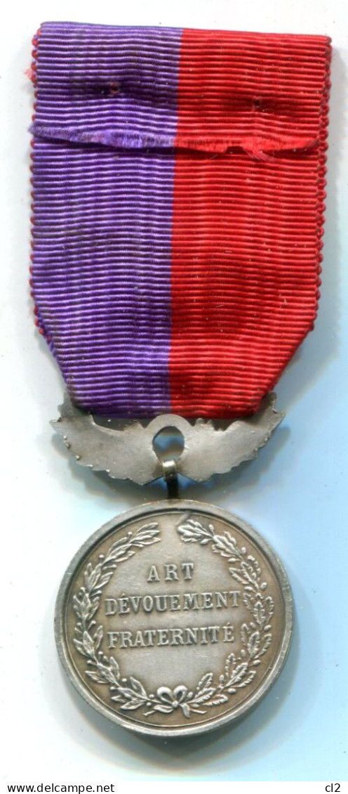 FRANCE - Médaille D'honneur De La Fédération Des Sociétés Musicales Du Nord Et Du Pas De Calais - Bronze Argenté - Autres & Non Classés