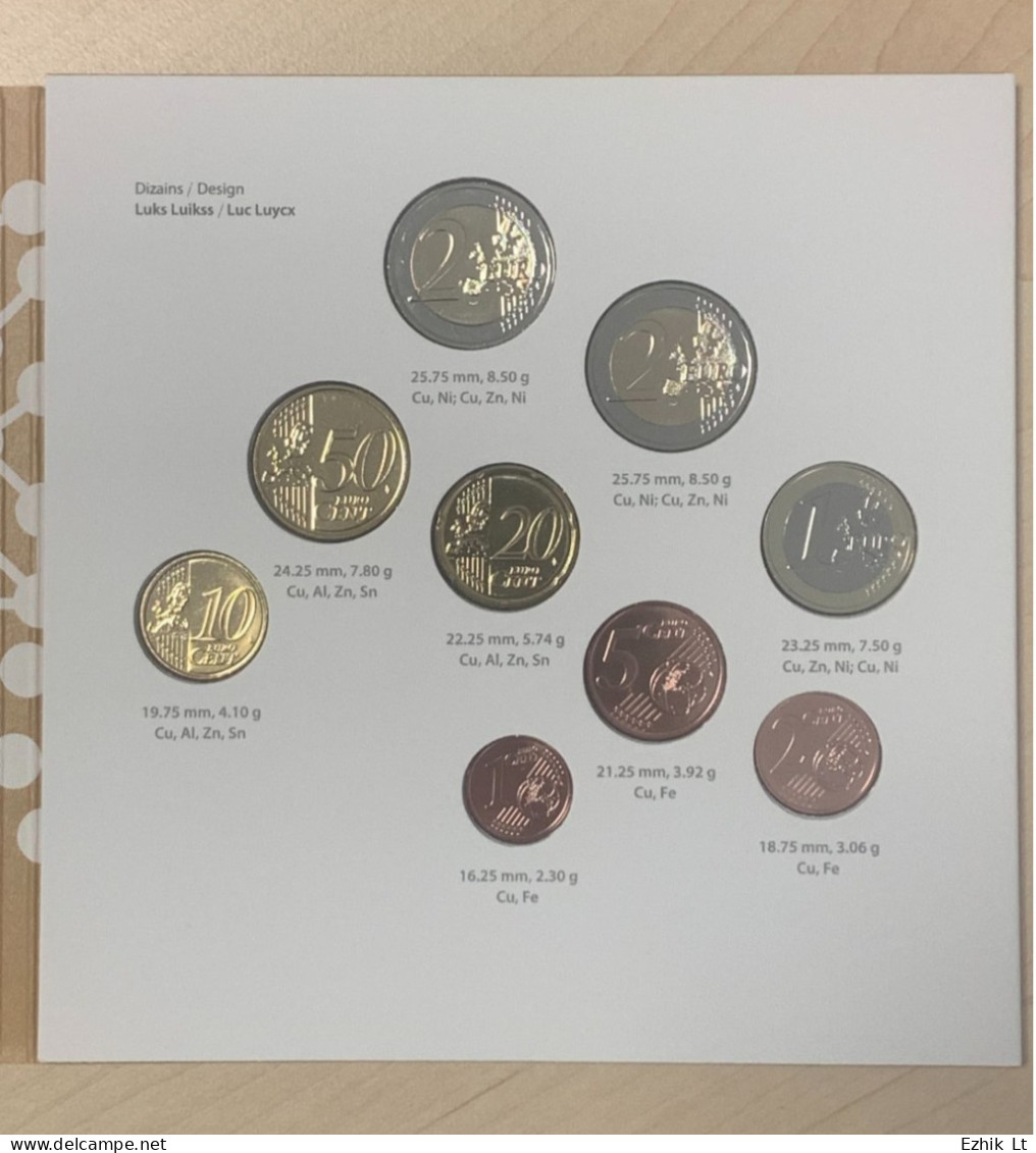 LATVIA 2022 BU Mint COIN Set "Financial Literacy" 3.88 EUR+2 EUR Commemorative - Lettland