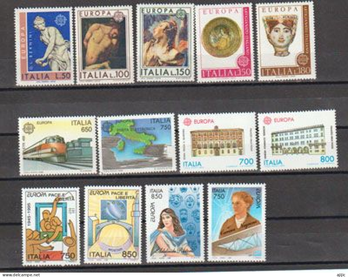 ITALIE.  EUROPA CEPT ,  Années 1974 à 1996 .  13 Timbres Neufs ** - Collezioni