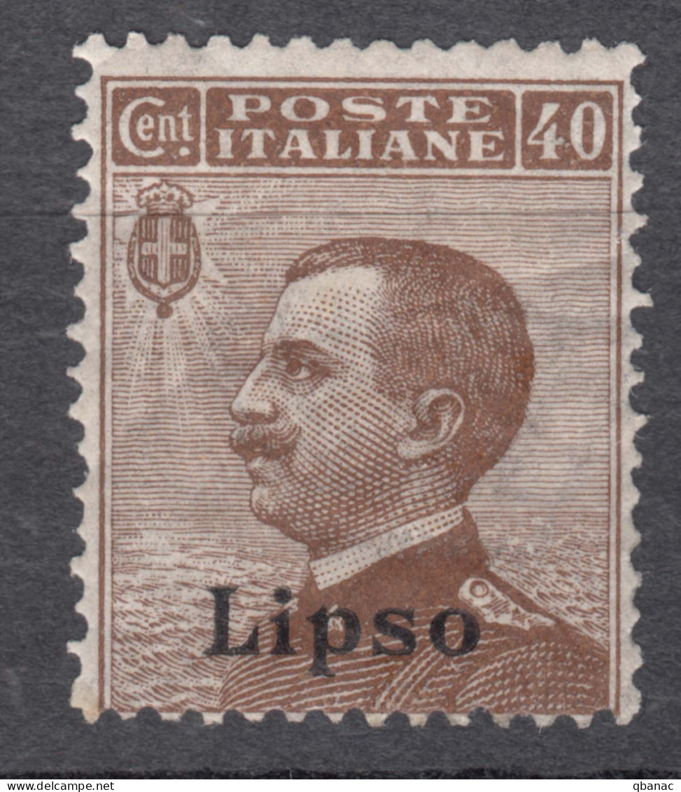 Italy Colonies Aegean Islands Egeo Lipso (Lisso) 1912 Sassone#6 Mi#8 VI Mint Hinged - Ägäis (Lipso)