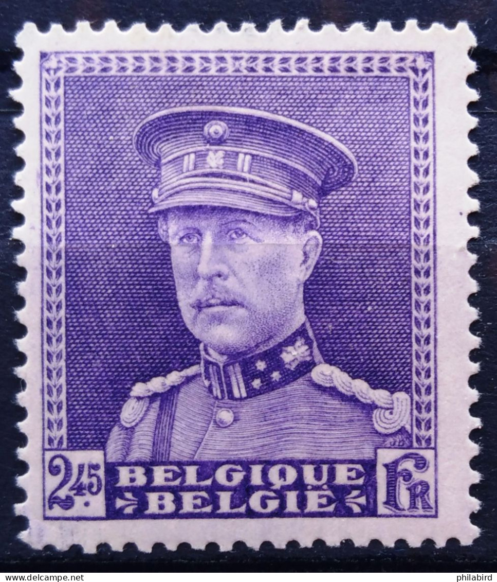 BELGIQUE                    N° 322                     NEUF* - Nuevos