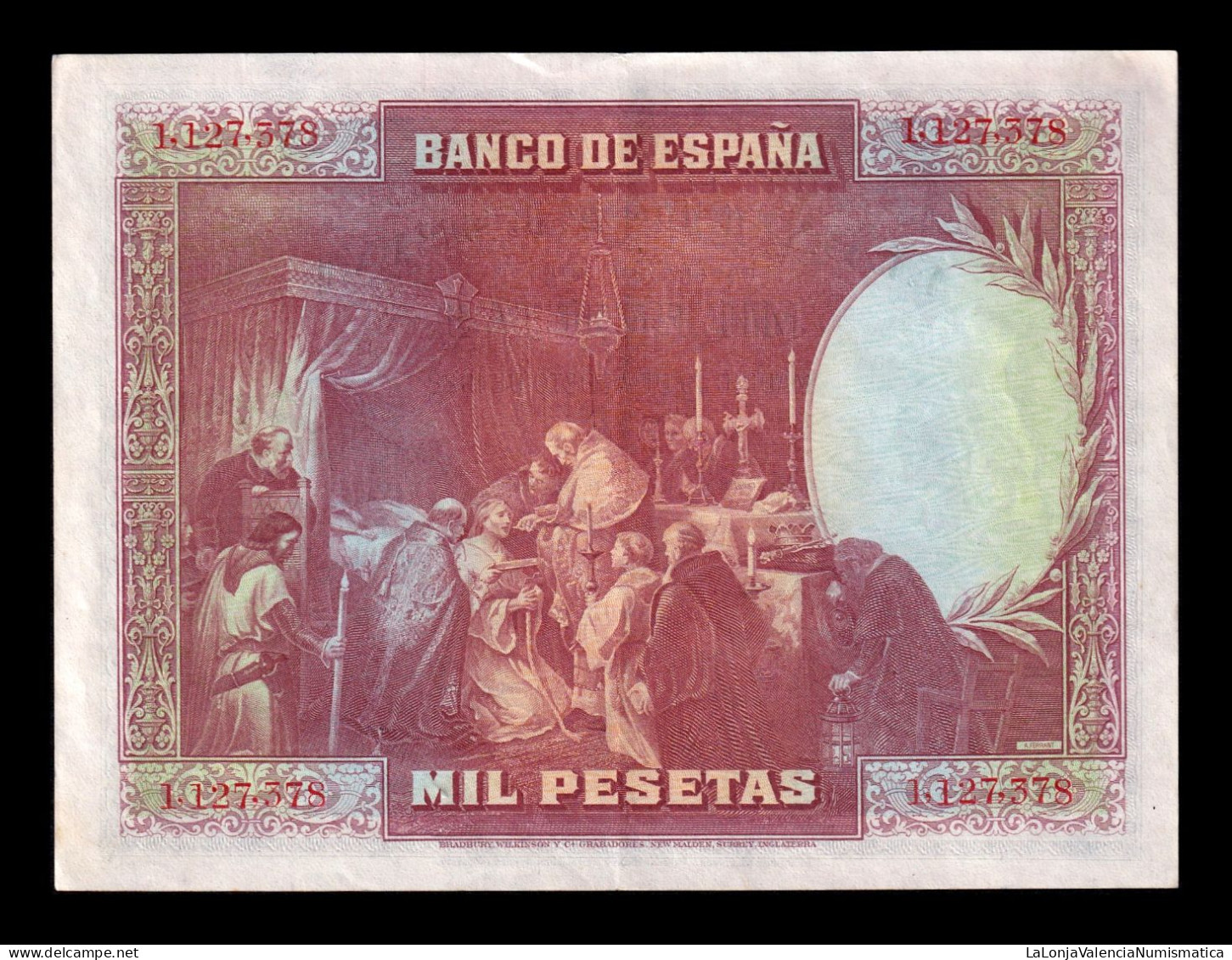 España Spain 1000 Pesetas San Fernando 1928 Pick 78 Ebc Xf - 1000 Pesetas