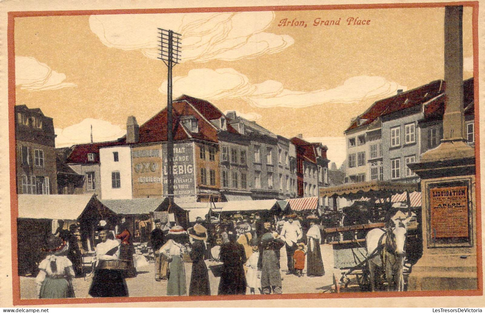 BELGIQUE - Arlon - Grand Place - Carte Postale Ancienne - Arlon