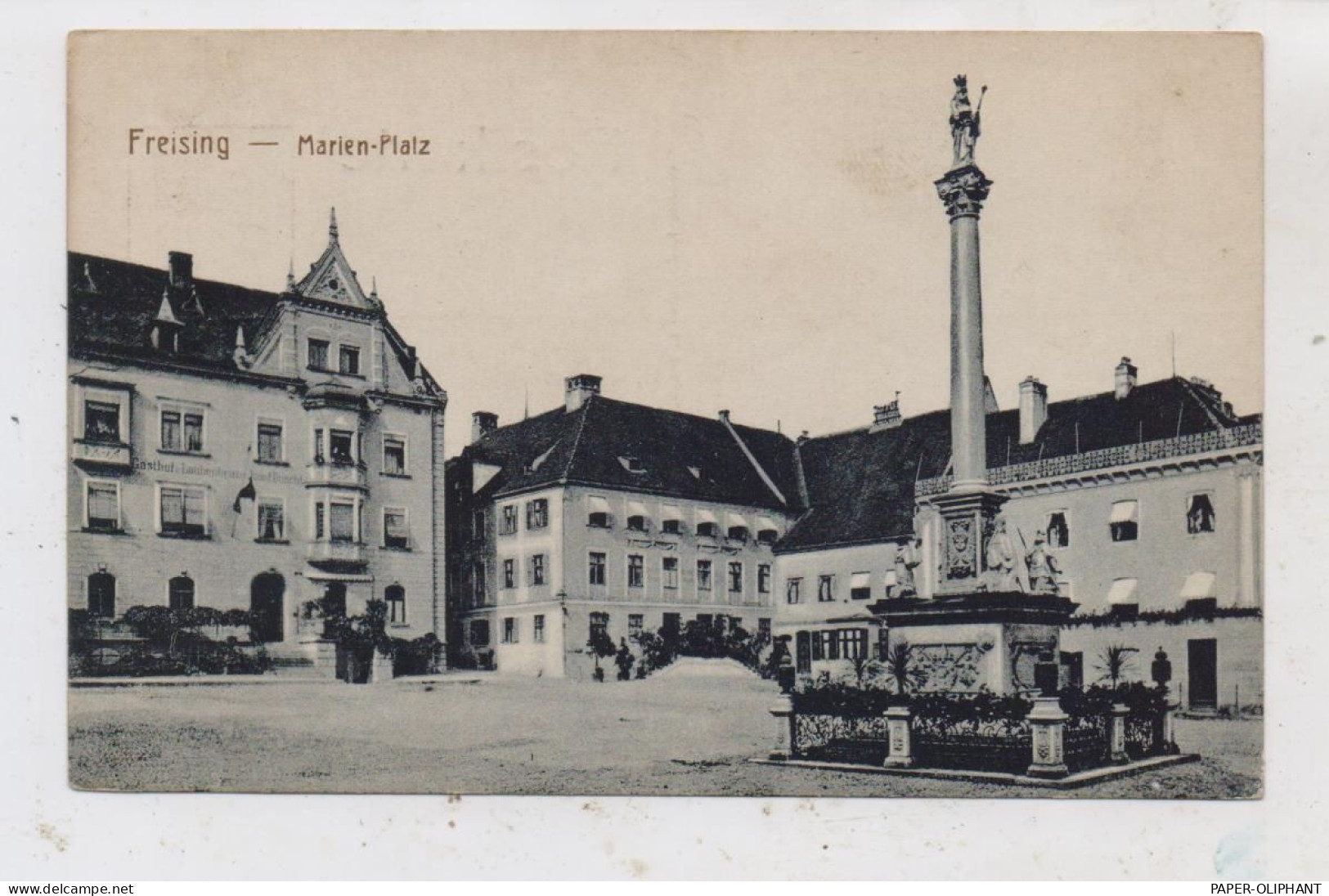 8050 FREISING, Marien-Platz, Verlag Fabian - Breslau - Freising