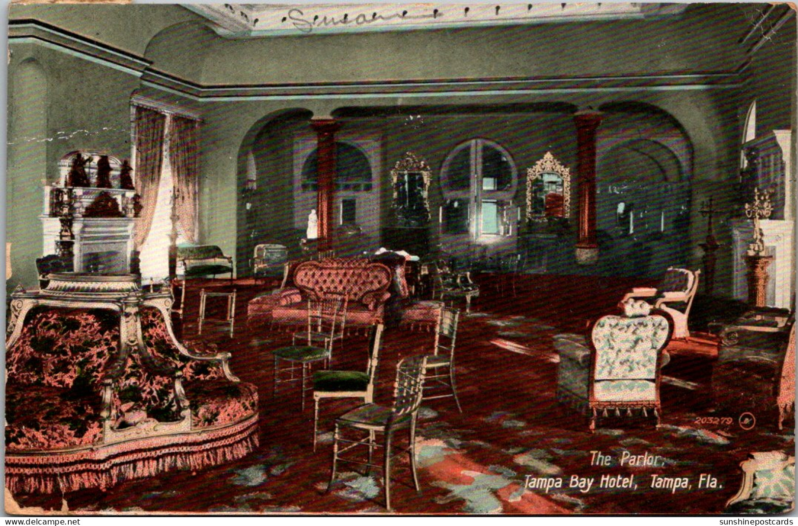 Florida Tampa The Tampa Bay Hotel The Parlor 1911 - Tampa