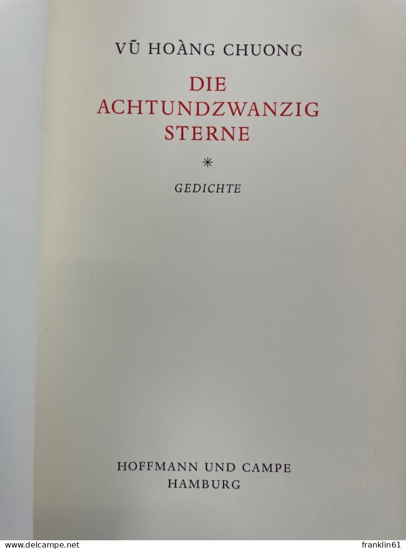 Die Achtundzwanzig Sterne : Gedichte. - Poems & Essays