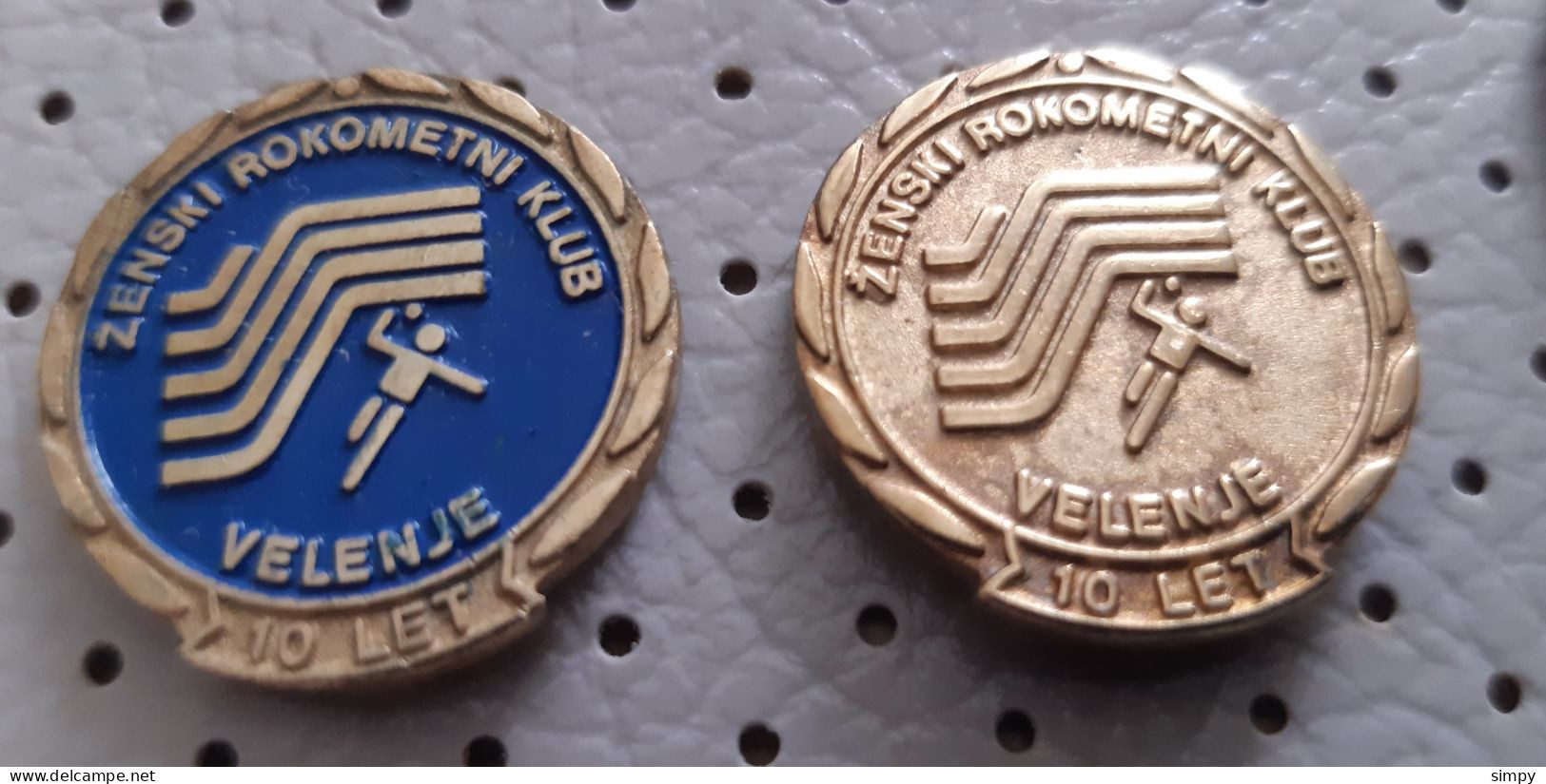 Handball Club ZRK Velenje 10 Years Slovenia  Pins - Handball