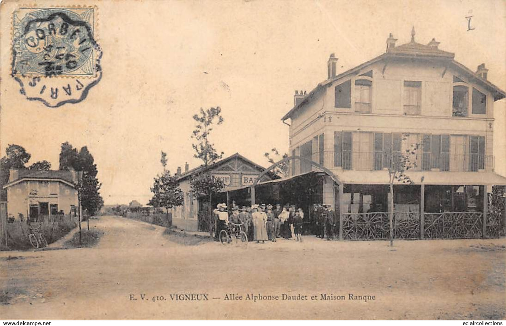 Vigneux Sur Seine             91          Allée Alphonse Daudet Et Maison Ranque . Concert. Bar   N°41       (voir Scan) - Vigneux Sur Seine