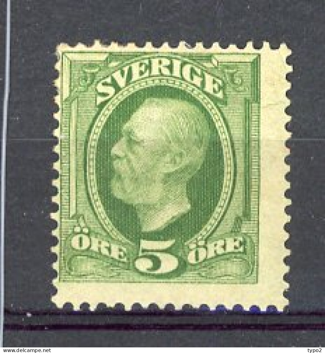 SUE Yv. N° 41  *  5 ö Vert-jaune  Oscar II  Cote 3 Euro BE  2 Scans - Nuevos