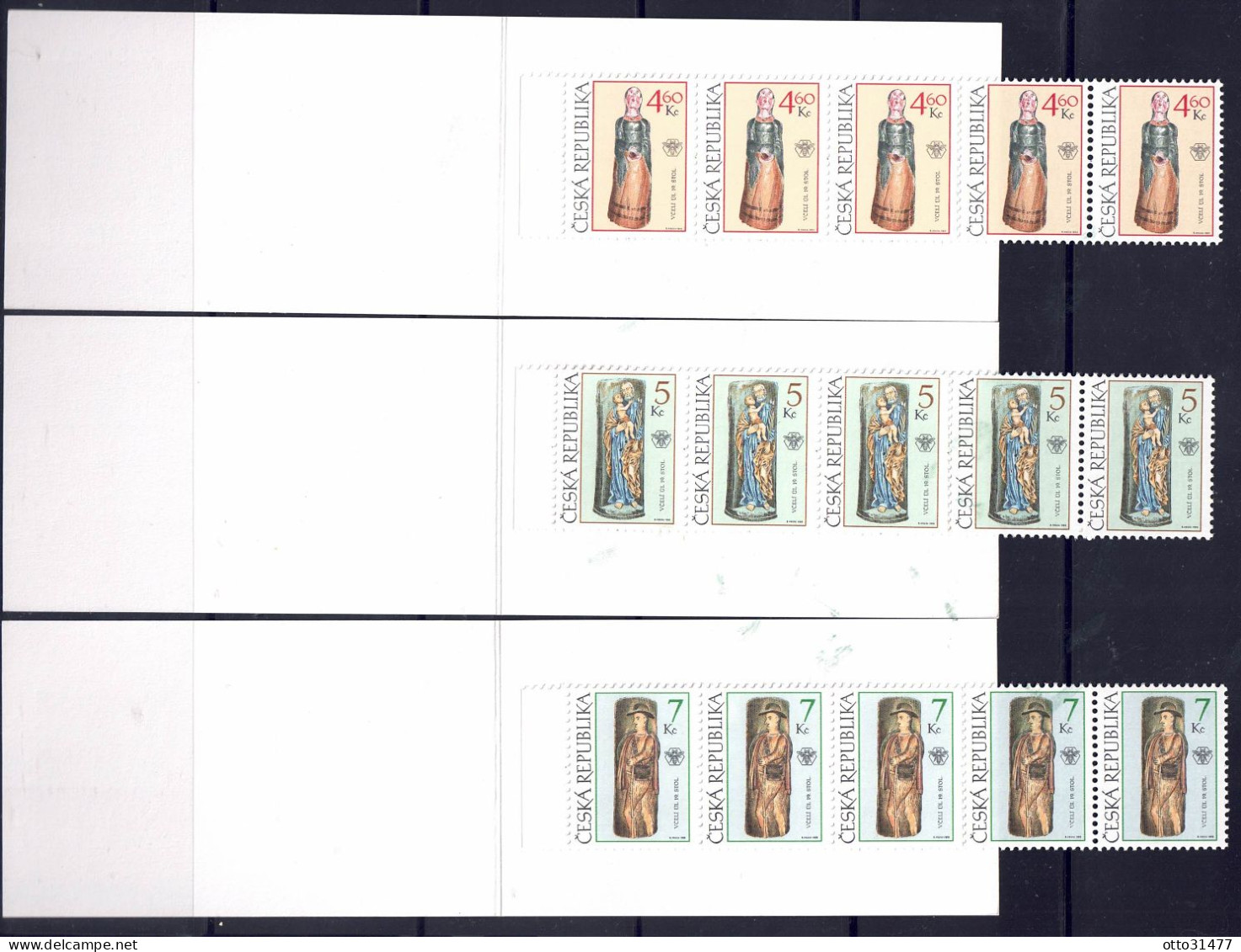 Tschechei 1999 - Volkskunst, MH 74 - 76 (Nr. 228 - 230), Postfrisch ** / MNH - Neufs