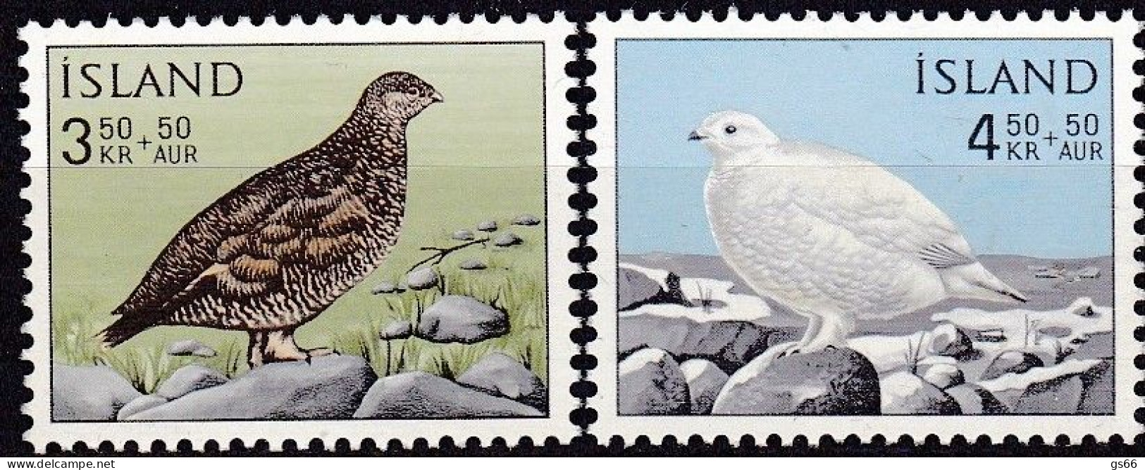 Island, 1965, 388/89, MNH **, Alpenschneehuhn. - Neufs