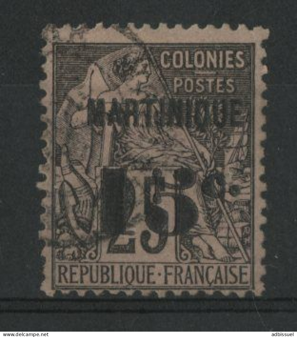 MARTINIQUE N° 17 "15 C." Sur 25 Ct Noir Sur Rose Cote 30 € Oblitéré Voir Suite - Oblitérés