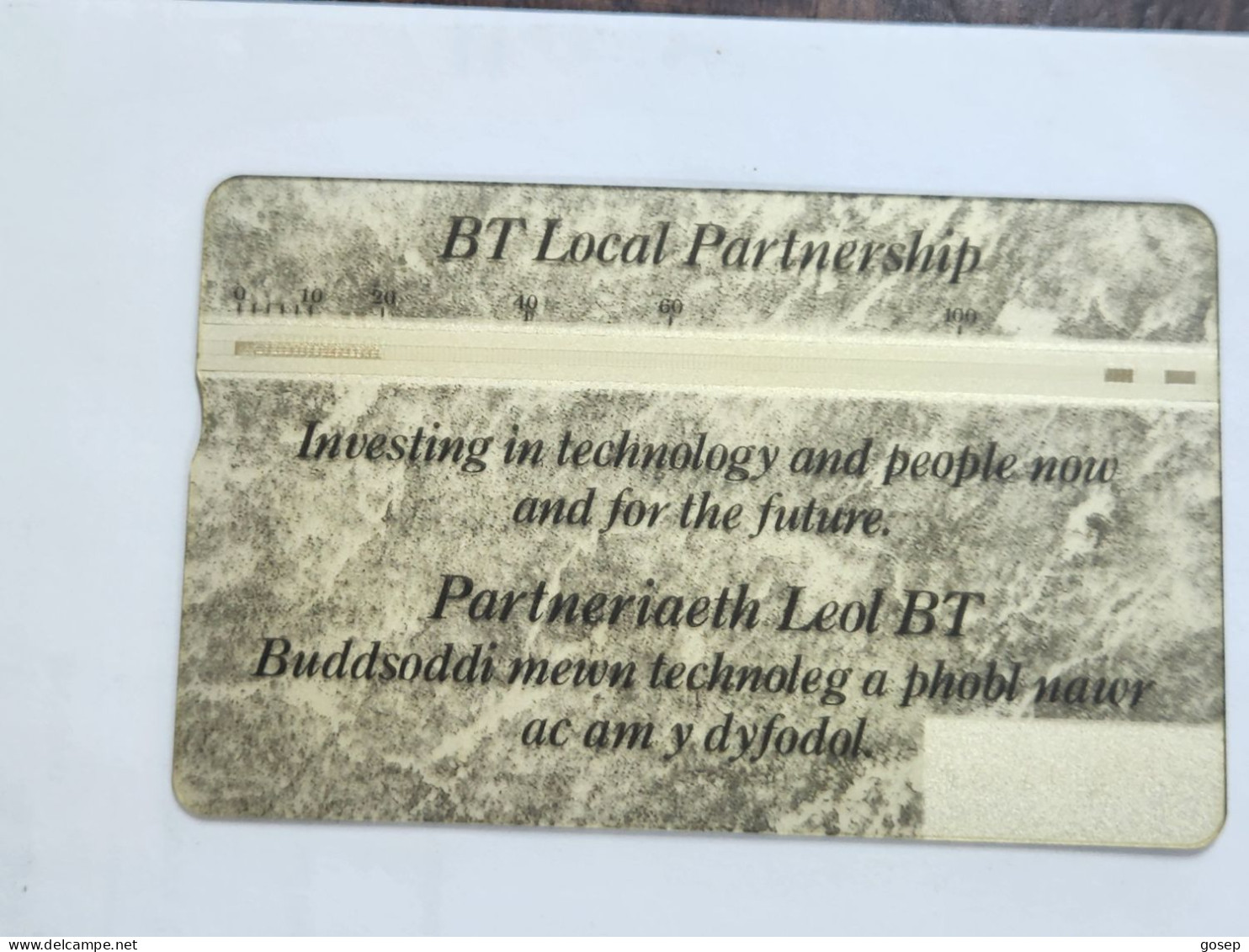 United Kingdom-(BTI137)-LOCAL PARTNERSHIP(welsh)-(142)(20units)(520E17824)(tirage-4.000)(price Cataloge-10.00£-mint) - BT Emissions Internes