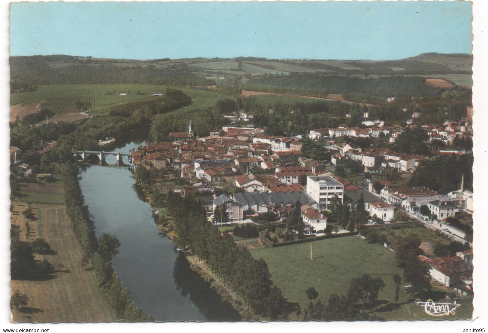 CPSM De ROQUECOURBE  Vue Générale Aérienne. - Roquecourbe