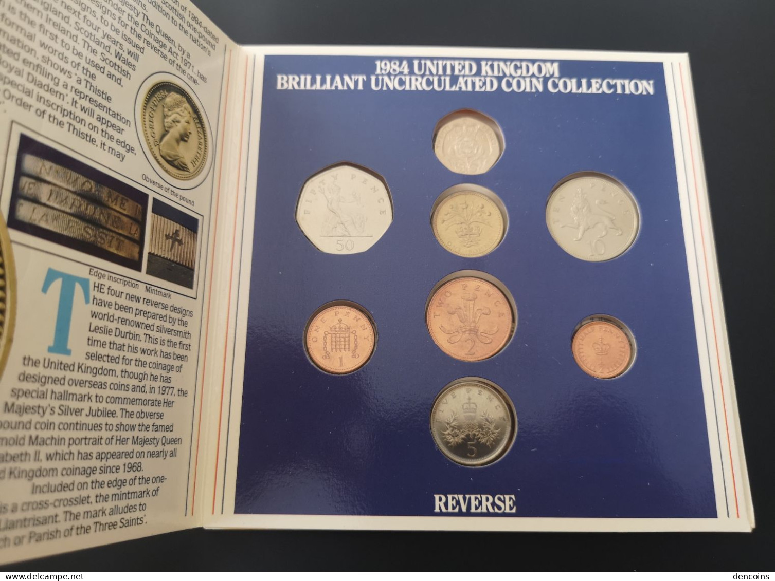 UNITED KINGDOM 1984 GREAT BRITAIN BU SET – ORIGINAL - GRAN BRETAÑA GB - Mint Sets & Proof Sets