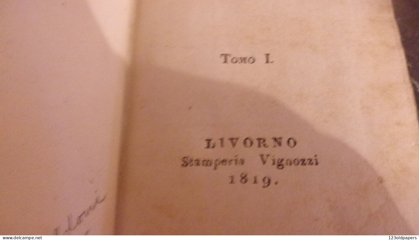 1819 OTTIMA RILEGATURA VELIN COMPLETA IN 4 VOLUMI GOLDONI COMMEDIE SCELTE LIVORNO STAMPERIA VIGNOZZI