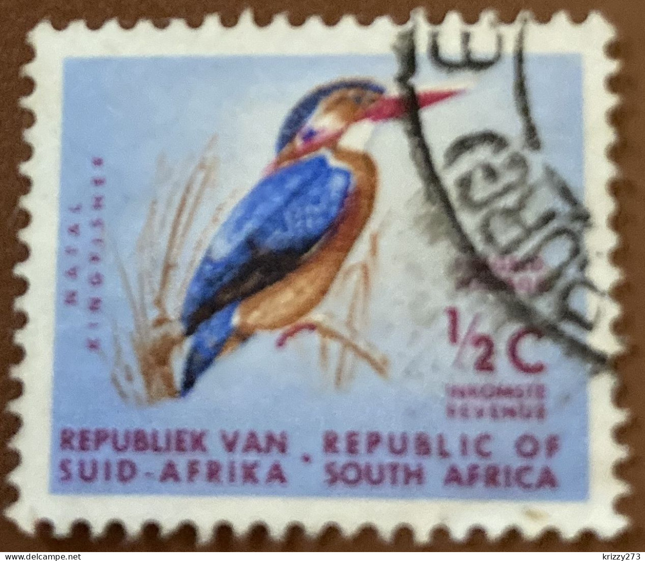 South Africa 1961 Animal Ispidina Picta ½ C - Used - Used Stamps