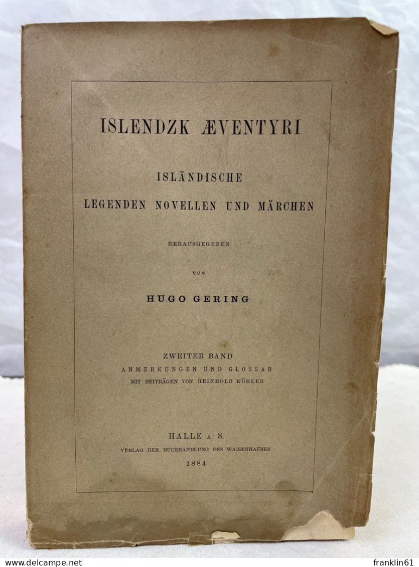 Islendzk Aeventyri. Isländische Legenden, Novellen Und Märchen. 2.Band. - Sagen En Legendes