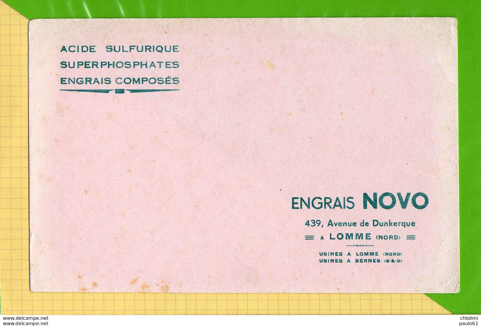 BUVARD &amp; Blotting Paper  : Engrais Composés NOVO  LOMME - Landwirtschaft