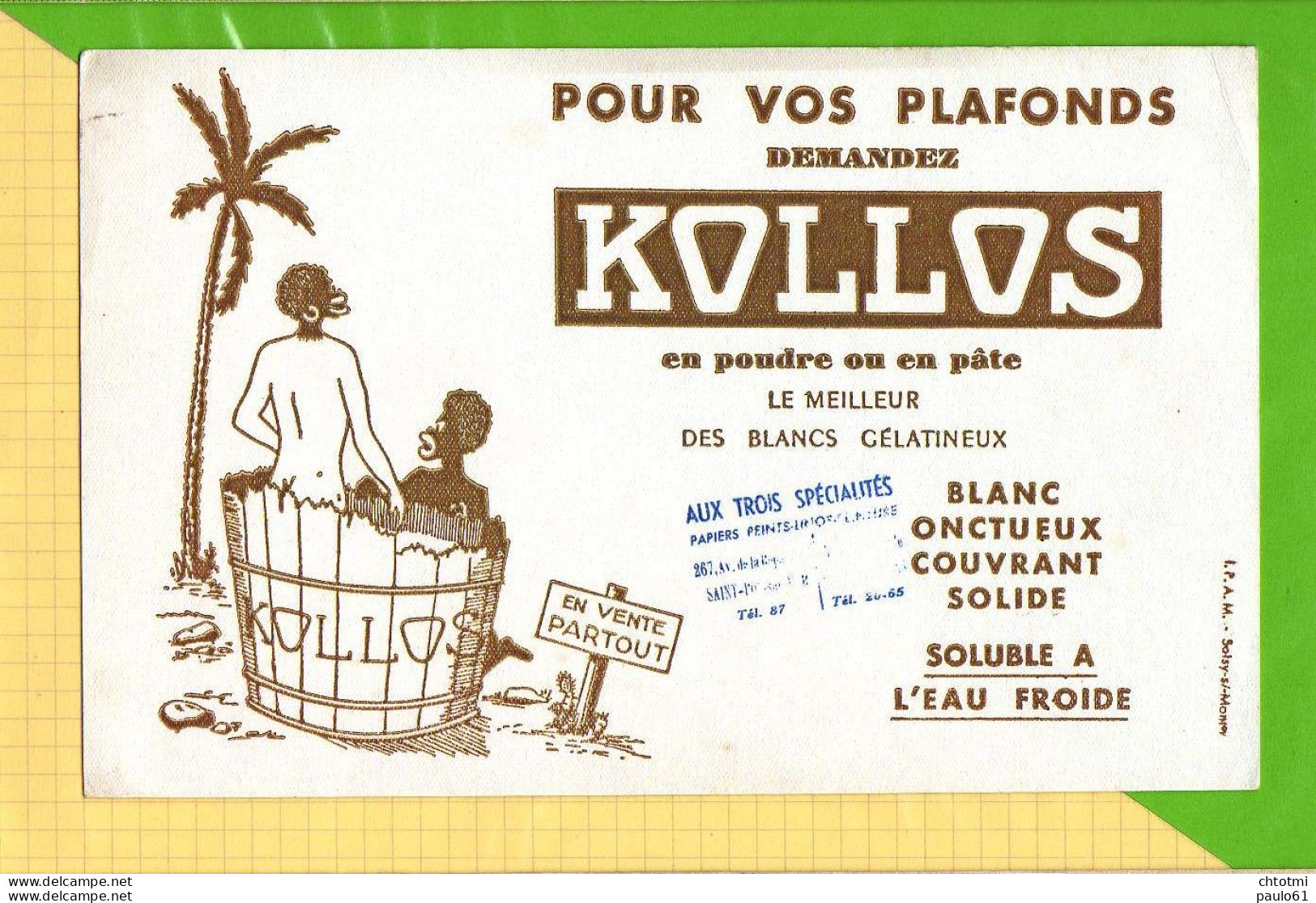 Buvard & Blotting Paper  :  Marron Pour Les Plafonds KOLLOS Peinture  Saint Pol Sur Mer - Verf & Lak