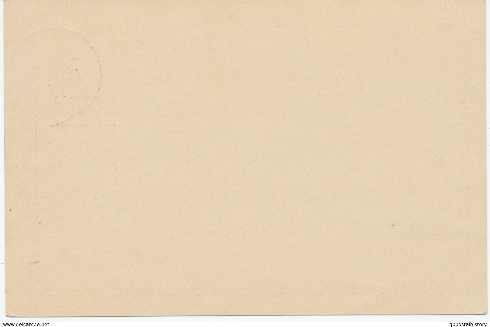 DEUTSCHE POST IN MAROKKO 1901, Germania 10 Pf Mit Aufdruck „Marocco / 10 Centimos“ Kab.-GA-Postkarte Mit K1 „TANGER / (M - Maroc (bureaux)