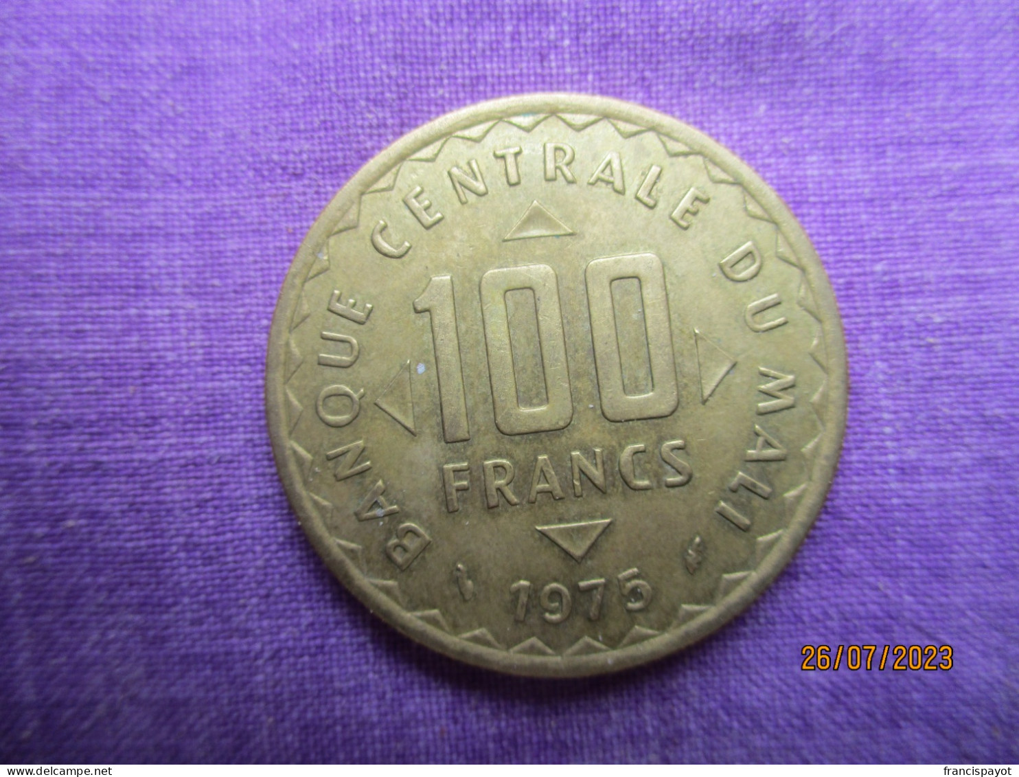 Mali: 100 Francs 1975 - Mali (1962-1984)