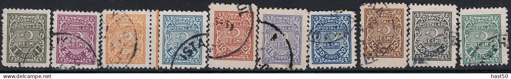 Türkei Turkey Turquie - Dienst/Service Ornamente (MiNr: 70/6) 1960 - Gest Used Obl - Dienstmarken