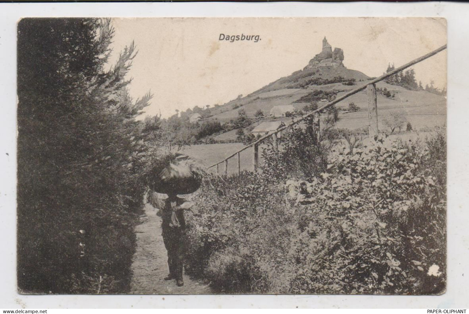 F 57850 DAGSBURG / DABO, Dagsburg Mit Bio-Bauer, 1910 - Dabo