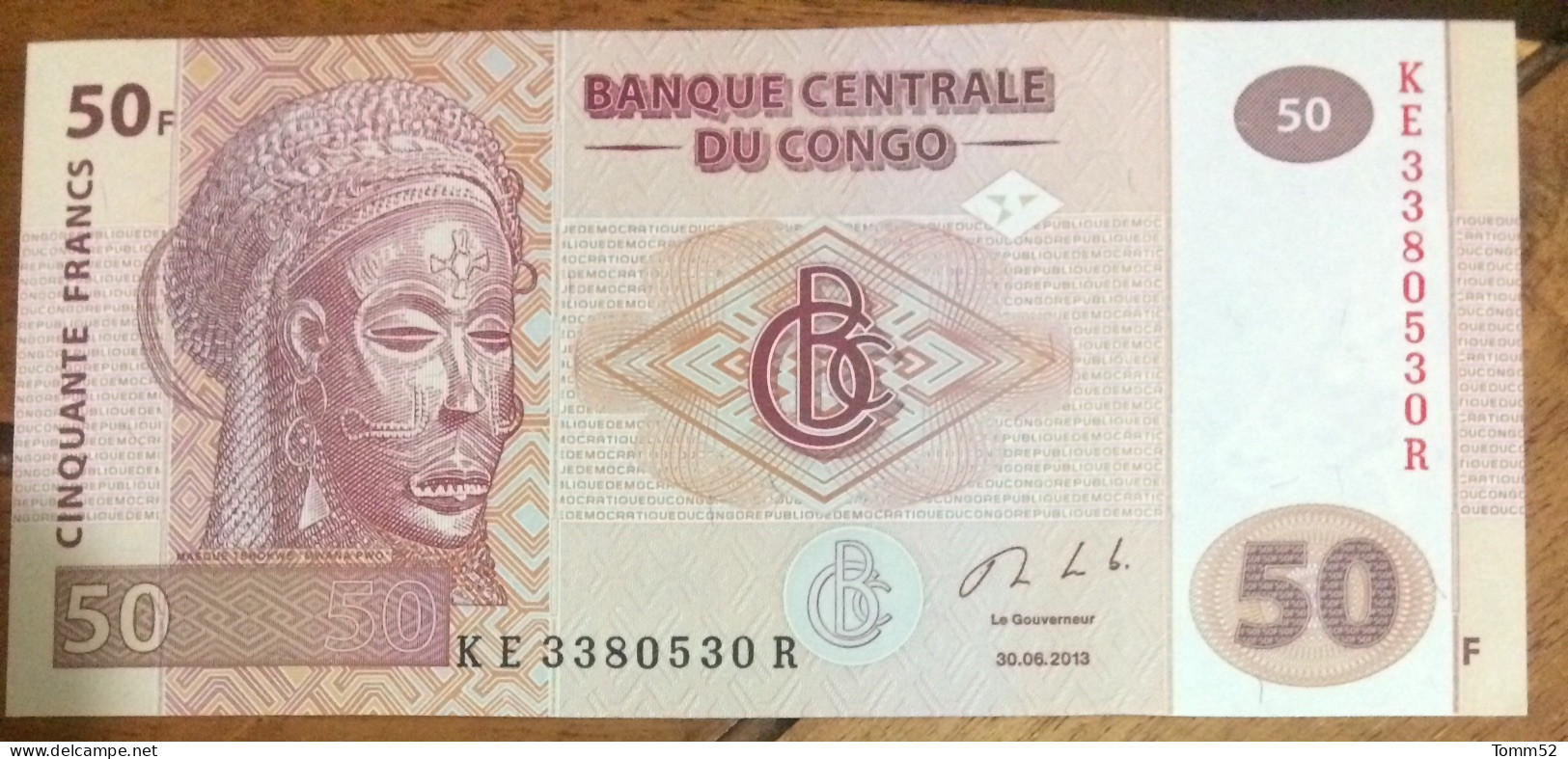 CONGO 50 Francs UNC - Republiek Congo (Congo-Brazzaville)