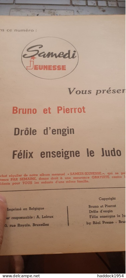 Samedi Jeunesse N° 65 PIERROT Et BRUNO MAURICE TILLIEUX Samedi Jeunesse 1963 - Samedi Jeunesse