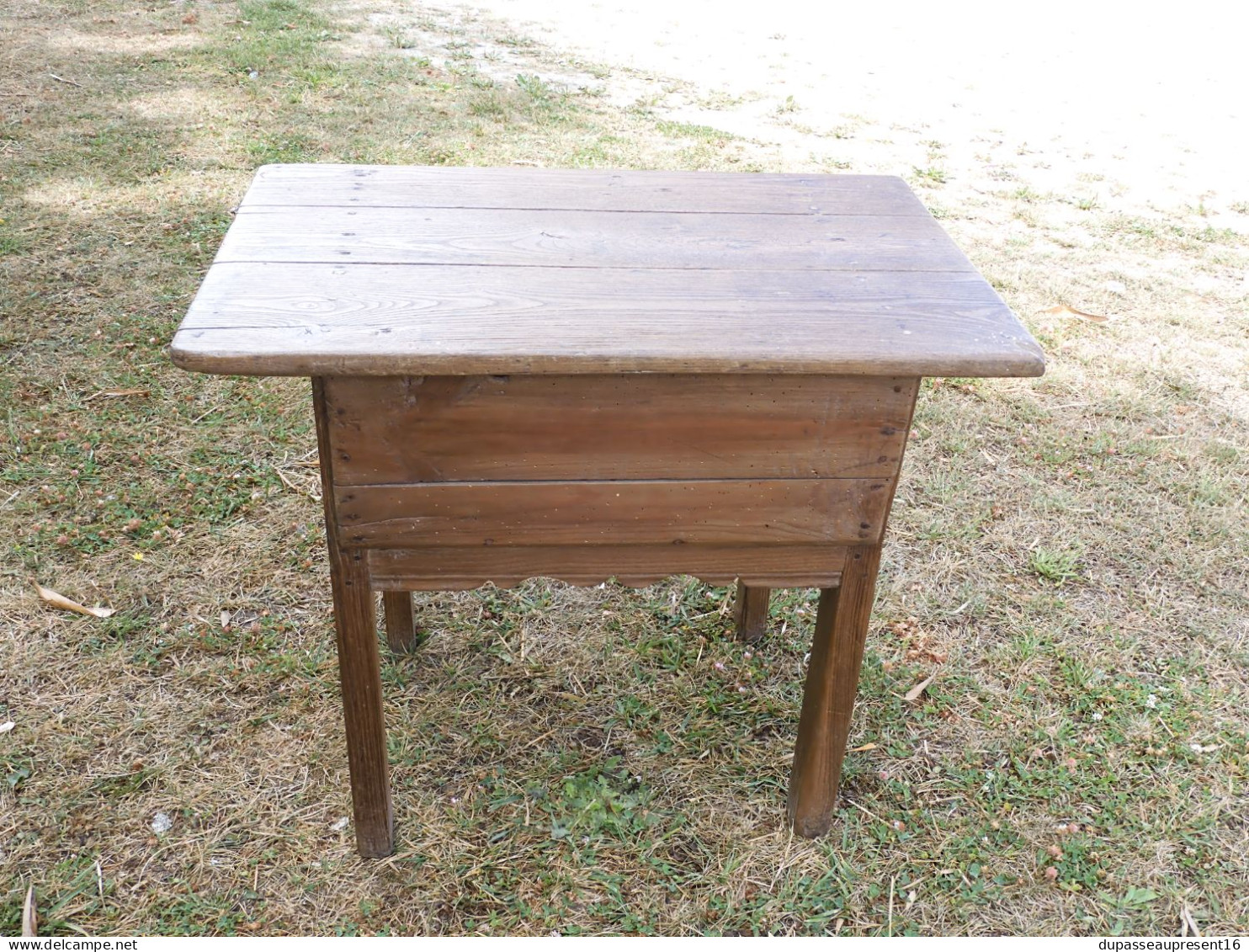 -ANCENNE TABLE de CHANGEUR EN BOIS PIN? TABLE DE BANQUIER jus de GRENIER   E