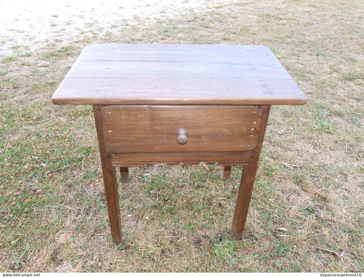 -ANCENNE TABLE de CHANGEUR EN BOIS PIN? TABLE DE BANQUIER jus de GRENIER   E