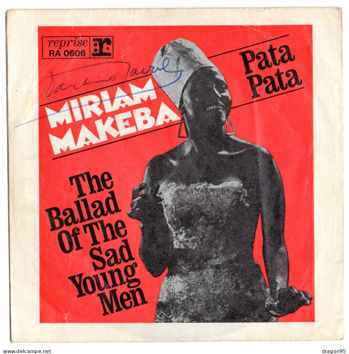 Miriam MAKEBA : Pata Pata / Ballad Of The Sad Young Men - REPRISE RA 0606 - Allemagne - 1967 - World Music