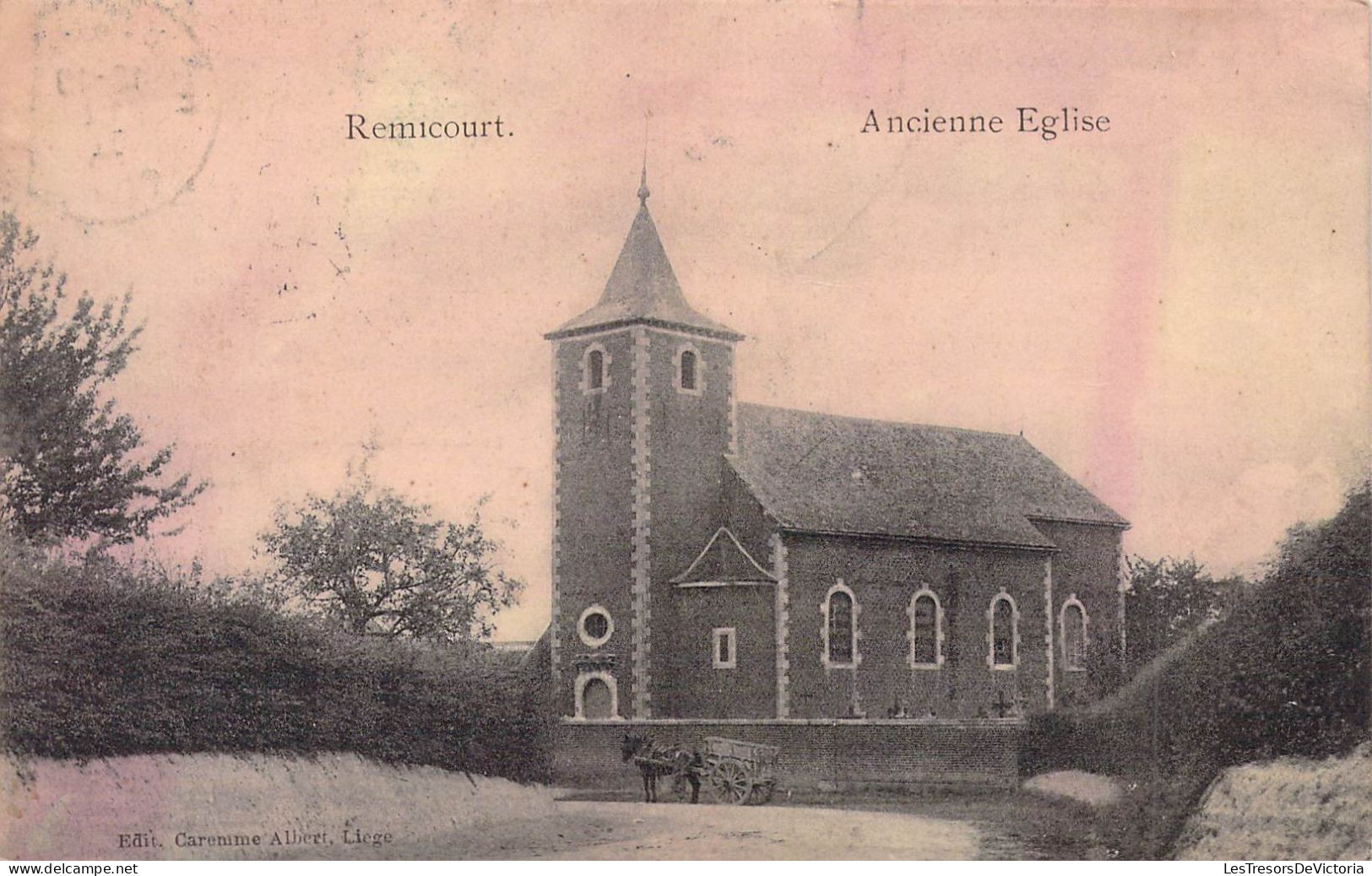 BELGIQUE - REMICOURT - Ancienne Eglise - Edit Caremme Albert - Carte Postale Ancienne - Remicourt