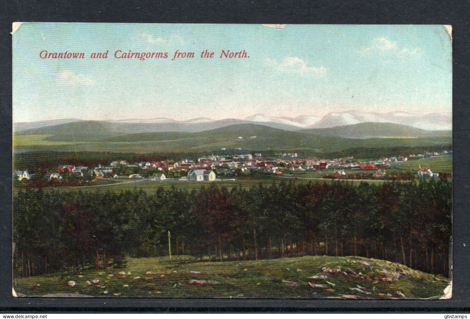 Grantown And Cairngorms From The North 1914 Posted Card As Scanned Post Free Within UK - Moray