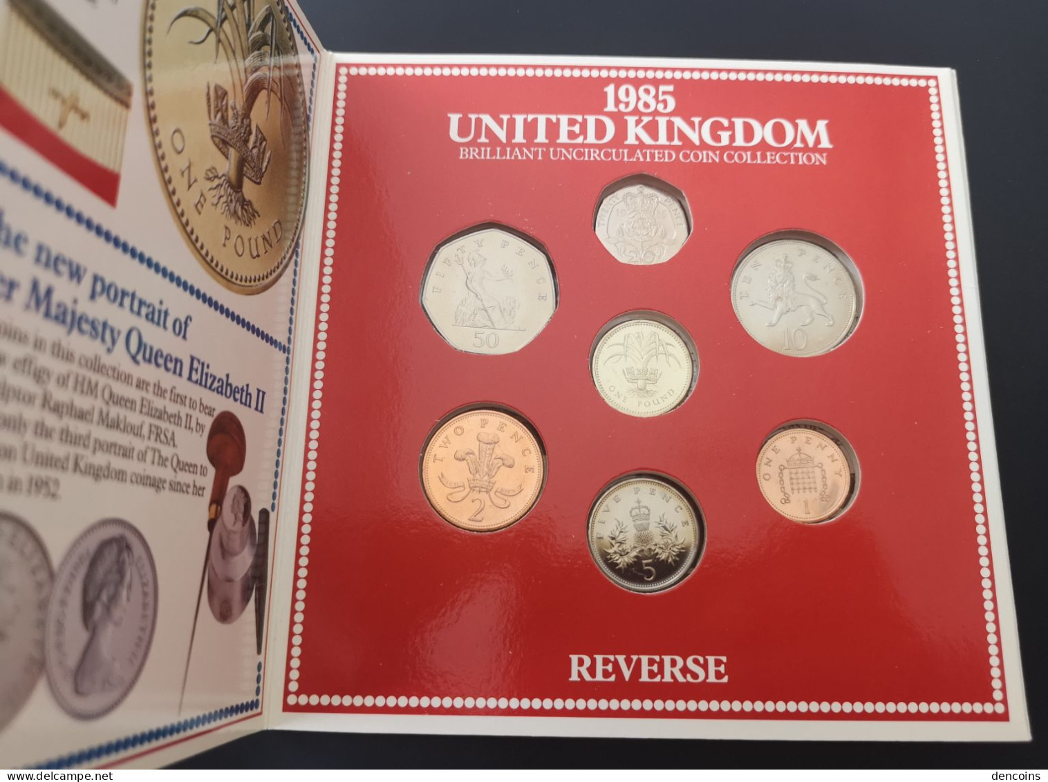 UNITED KINGDOM 1985 GREAT BRITAIN BU SET – ORIGINAL - GRAN BRETAÑA GB - Mint Sets & Proof Sets