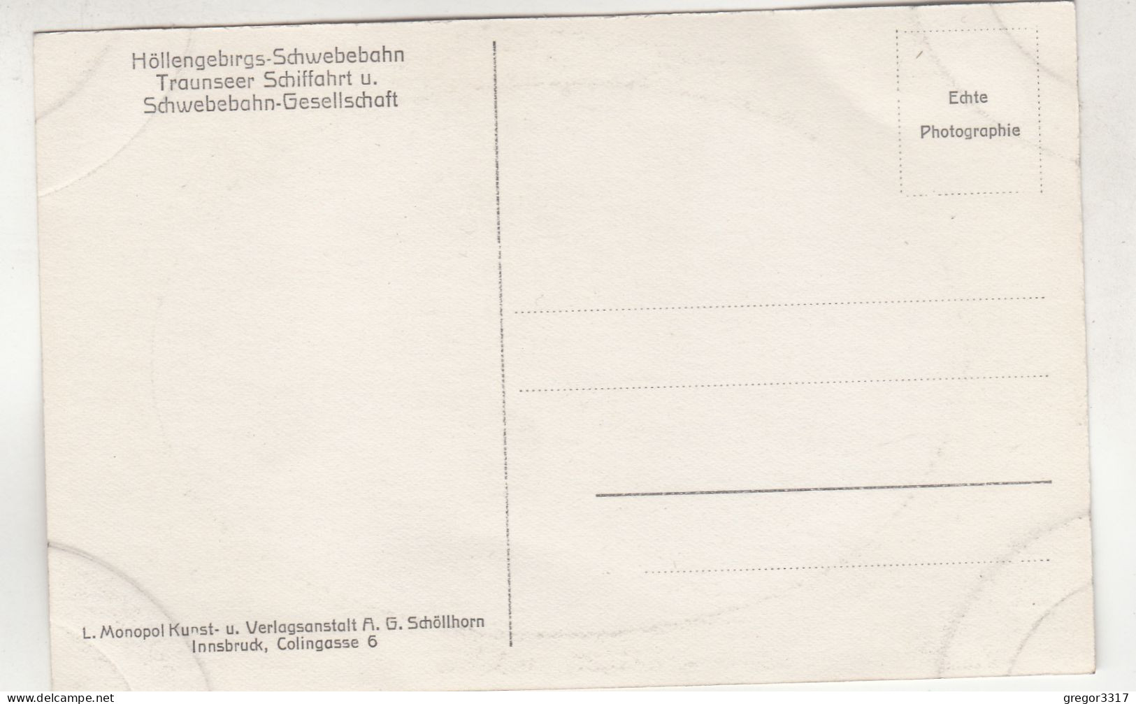 D2241) EBENSEE - Höllengebirgs Seilschwebebahn - Blick Gegen ERLAKOGEL - Salzkammergut - SEILBAHN GONDEL DETAILS - Ebensee