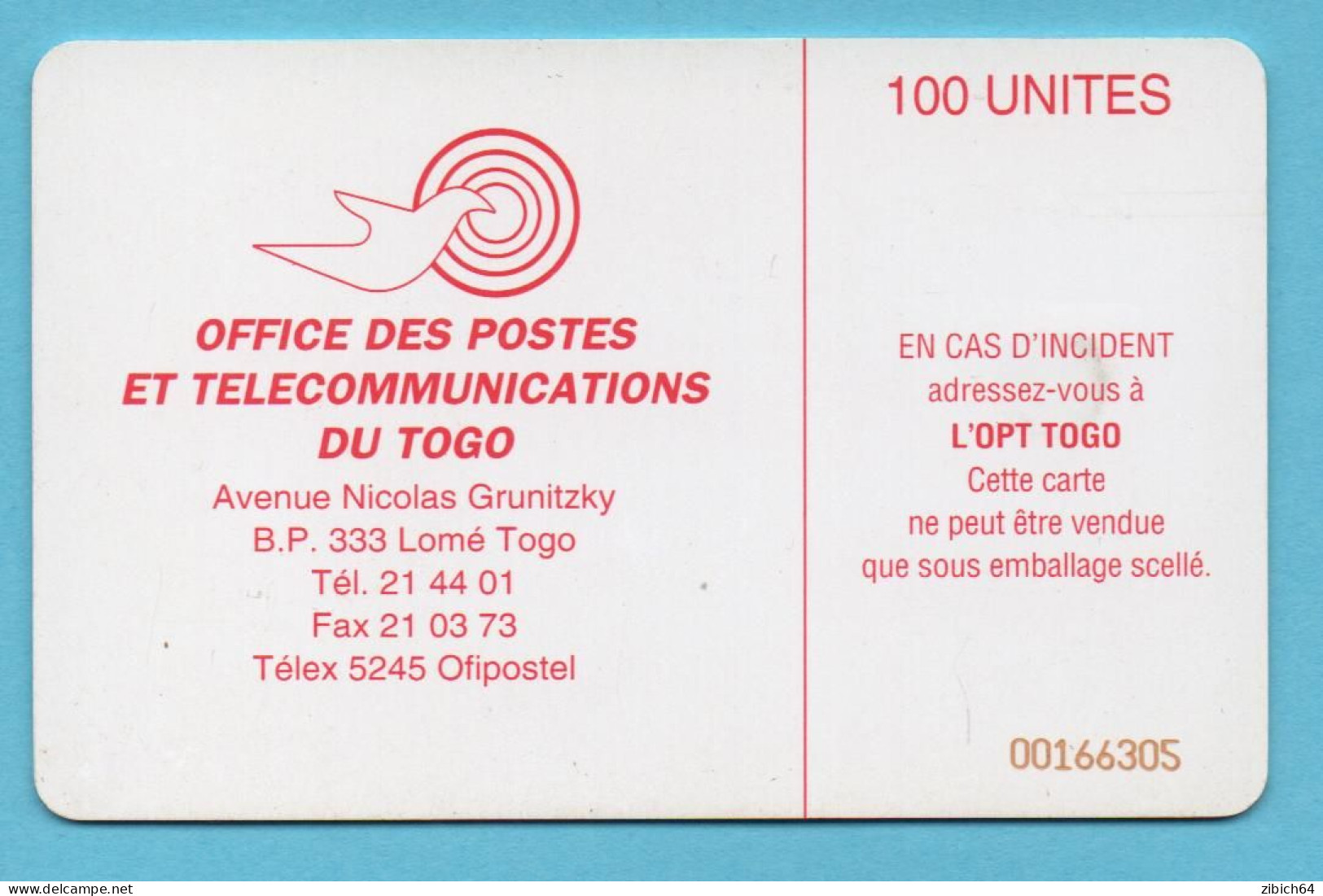 TOGO  Chip  Phonecard - Togo