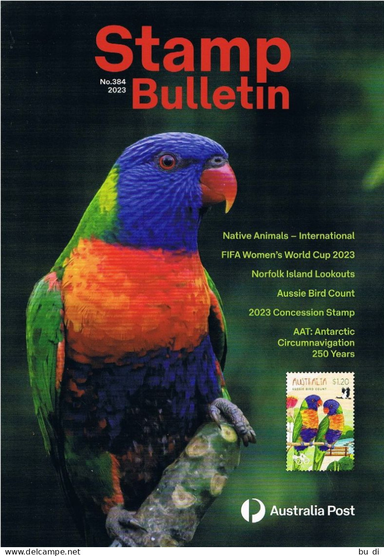 Australien - Australia - Stamps Bulletin - Sommer 2023 - Englisch, Vögel, Birds, Frauen Fussball WM - Anglais (àpd. 1941)