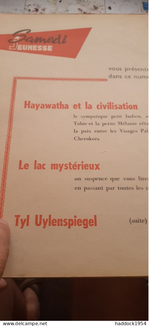 HAYAWATHA Et La Civilisation Samedi Jeunesse 81 TILLIEUX Samedi Jeunesse 1964 - Samedi Jeunesse