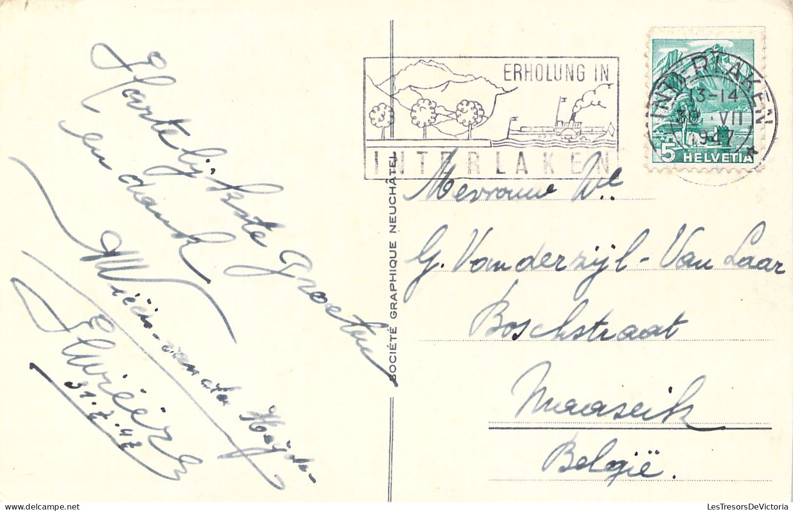 SUISSE - BRIENZERSEE - Carte Postale Ancienne - Brienz