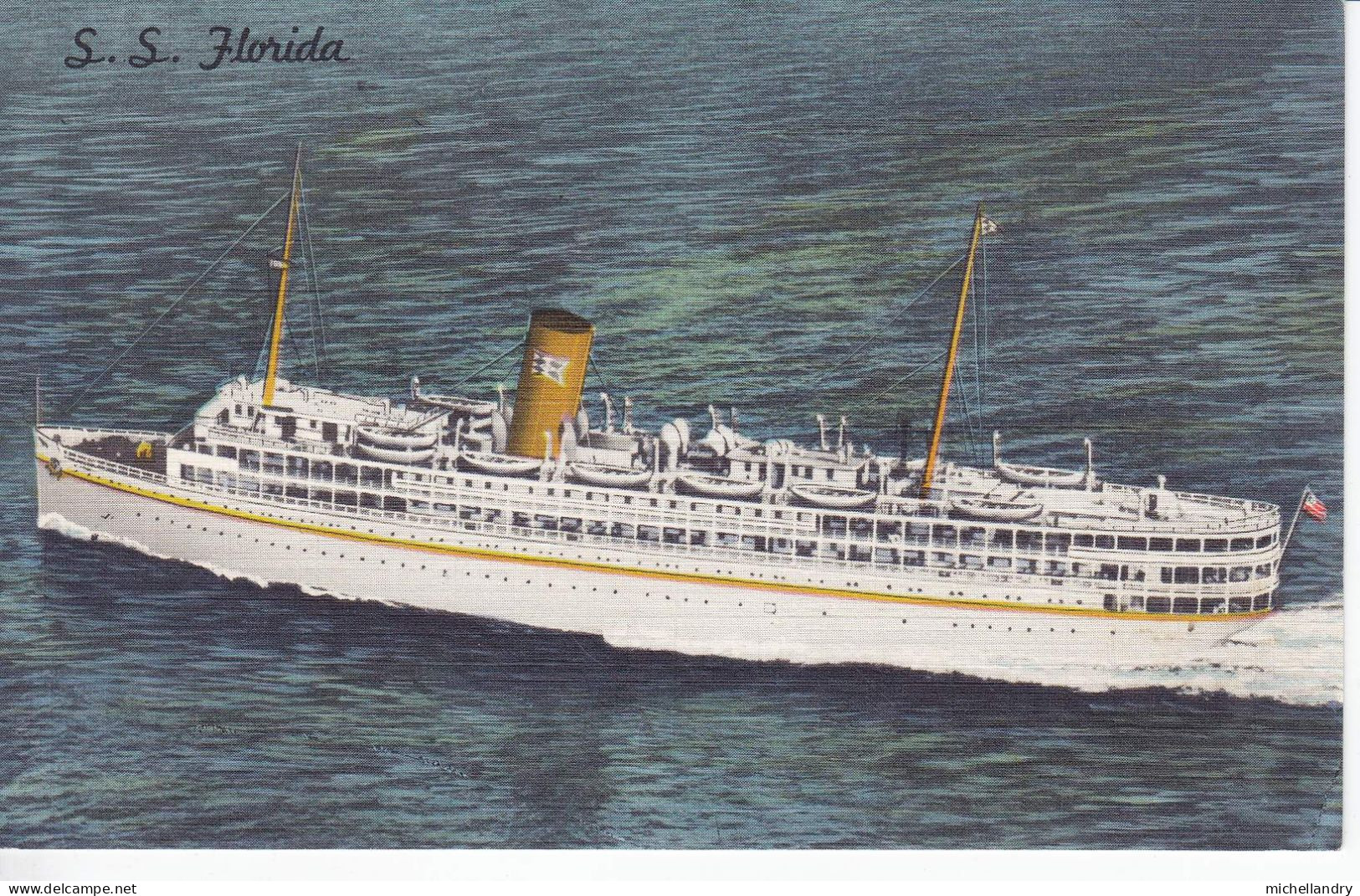 Carte Postal (123276) S.S.Florida Miami Nassau Cruises 16 Juin 1965 Timbre 5 Cents Canada Avec écriture - Miami